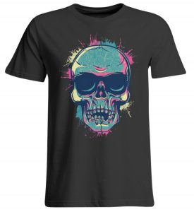 SpreeRocker Neon Skull - Übergrößenshirt-639