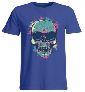 SpreeRocker Neon Skull - Übergrößenshirt-668