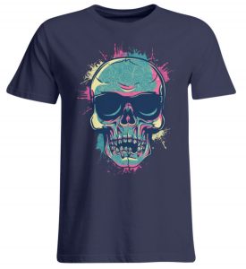 SpreeRocker Neon Skull - Übergrößenshirt-198