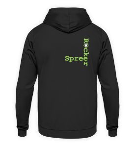 SpreeRocker Neon Skull - Unisex Kapuzenpullover Hoodie-1624