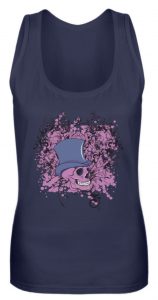 SpreeRocker Pink Skull - Frauen Tanktop-198