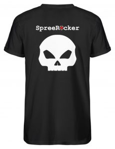 SpreeRocker White + Red Star - Herren RollUp Shirt-16