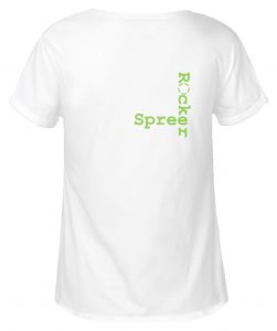 SpreeRocker Neon Skull - Damen RollUp Shirt-3