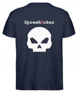 SpreeRocker White + Red Star - Herren Premium Organic Shirt-6887