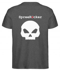 SpreeRocker White + Red Star - Herren Premium Organic Shirt-6898