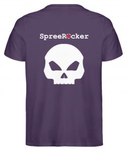 SpreeRocker White + Red Star - Herren Premium Organic Shirt-6884