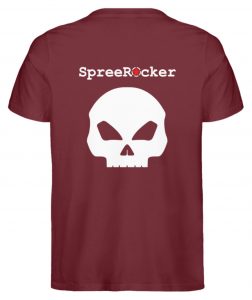 SpreeRocker White + Red Star - Herren Premium Organic Shirt-6883