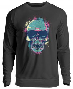 SpreeRocker Neon Skull - Unisex Pullover-1624