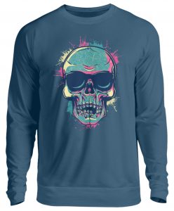 SpreeRocker Neon Skull - Unisex Pullover-1461