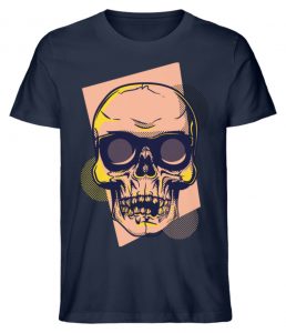 SpreeRocker Orange Skull - Herren Premium Organic Shirt-6887