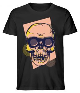 SpreeRocker Orange Skull - Herren Premium Organic Shirt-16