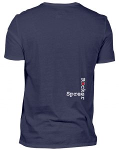 SpreeRocler #ZumGlückBerliner 1 - Herren V-Neck Shirt-198