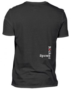 SpreeRocler #ZumGlückBerliner 1 - Herren V-Neck Shirt-16