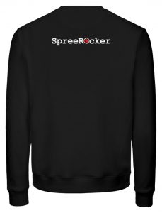 SpreeRocker Orange Skull - Unisex Organic Sweatshirt-16
