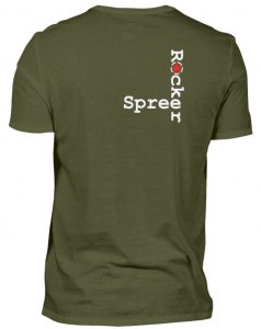 SpreeRocker Red + White Star - Herren Shirt-1109