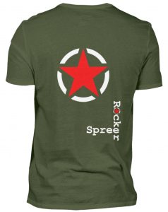 SpreeRocker Forty Eight weiss - Herren V-Neck Shirt-2587