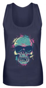 SpreeRocker Neon Skull - Frauen Tanktop-198