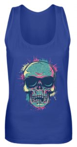 SpreeRocker Neon Skull - Frauen Tanktop-27