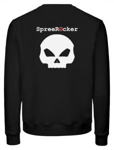 SpreeRocker Star + Skull 1 - Unisex Organic Sweatshirt-16