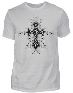 SpreeRocker Black Cross - Herren Shirt-1157