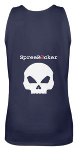 SpreeRocker White + Red Star - Frauen Tanktop-198