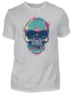 SpreeRocker Neon Skull - Herren Shirt-1157
