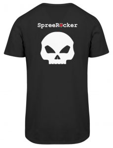 SpreeRocker White + Red Star - Herren Long Tee-16