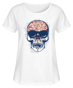 SpreeRocker Skull 2 - Damen RollUp Shirt-3
