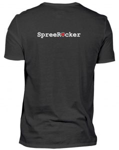 SpreeRocker Dollar Skull - Herren V-Neck Shirt-16