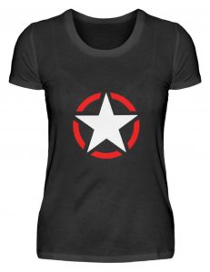 SpreeRocker White + Red Star - Damenshirt-16