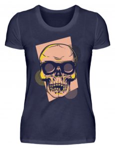 SpreeRocker Orange Skull - Damenshirt-198