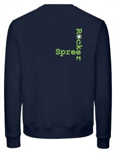 SpreeRocker Neon Skull - Unisex Organic Sweatshirt-6887