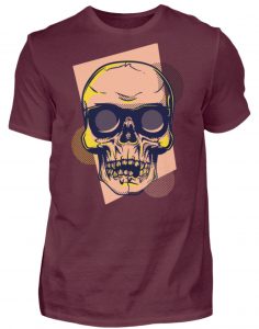 SpreeRocker Orange Skull - Herren Shirt-839