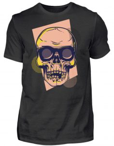 SpreeRocker Orange Skull - Herren Shirt-16
