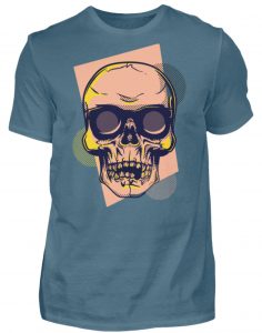 SpreeRocker Orange Skull - Herren Shirt-1230
