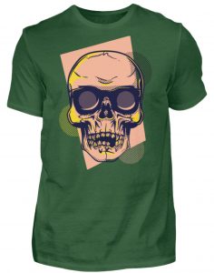 SpreeRocker Orange Skull - Herren Shirt-833