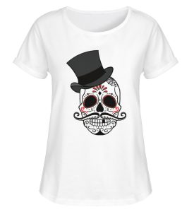SpreeRocker Skull of Dead - Damen RollUp Shirt-3