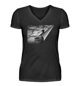 SpreeRocker High Heels - V-Neck Damenshirt-16