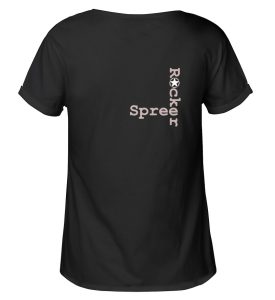 SpreeRocker Rose Skull - Damen RollUp Shirt-16
