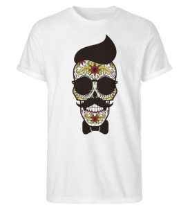 SpreeRocker Sunglasses Skull - Herren RollUp Shirt-3