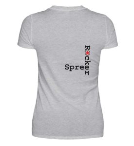 SpreeRocker Music Man - V-Neck Damenshirt-17