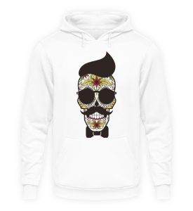 SpreeRocker Sunglasses Skull - Unisex Kapuzenpullover Hoodie-1478