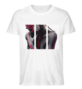 SpreeRocker - Black and Red - Herren Premium Organic Shirt-3