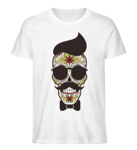 SpreeRocker Sunglasses Skull - Herren Premium Organic Shirt-3