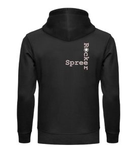 SpreeRocker Rose Skull - Unisex Organic Hoodie-16