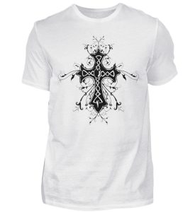 SpreeRocker - Black Cross - Herren Shirt-3