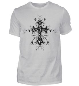 SpreeRocker - Black Cross - Herren Shirt-1157