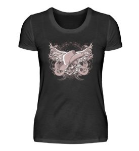SpreeRocker Rose Skull - Damenshirt-16