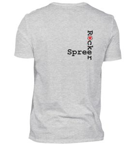 SpreeRocker - Black Cross - Herren V-Neck Shirt-236