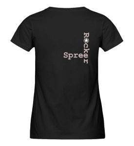 SpreeRocker Rose Skull - Damen Premium Organic Shirt-16